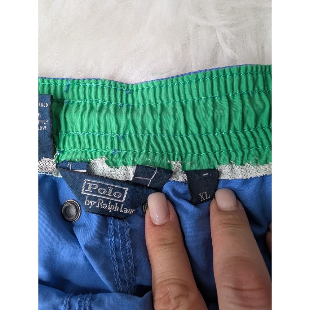 Polo Ralph Lauren Swim Trunks Mens‎ XL Blue Green Pony Logo 4